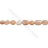 Natural Orange Moonstone Beads Strand  Irregular  Size 5~6x8~13mm  hole 1mm 15~16" x 1strand