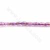 紫晶串珠 桶珠 尺寸4x6毫米 孔徑0.9毫米 長度39-40厘米/條