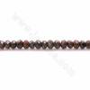 Natural Bronzite Stone Faceted Abacus Beads Strand Size 3x3mm Hole 0.9mm 15~16"/Strand