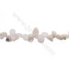 Perles Morganite en forme irrégulière sur fil Taille 5~6mm x9~16mm trou 1mm x1fil 15~16"