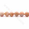 Natural Orange Calcite Beads Strands, Round, Diameter 12~14mm, Hole 1.2mm, 15~16"/strand