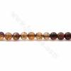 Rouleaux de perles d'agate naturelle de veines de dragon, rondes, taille 4mm, trou 0.9mm, 15~16"/rangée