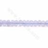藍玉髓串珠 算盤珠 尺寸4x6毫米 孔徑0.9毫米 長度39-40厘米/條
