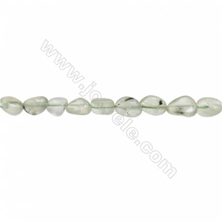 Natural Prehnite Beads Strand  6~7mm x8~9mm  hole 1mm  15~16" x 1strand