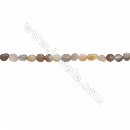 Natural Gemstone Botswana Agate Beads Strand 5~6mm x 5~8mm   hole 1mm   15~16" x 1piece