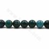 Rouleaux de perles d'Azurite naturelle, ronde, taille 10mm, trou 1mm, 38 perles/rangée