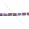紫鋰輝&海藍寶串珠 不規則柱體 尺寸6x10毫米 孔徑1毫米 長度39-40厘米/條