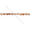Natural Sunstone Beads Strand  Irregular  Size 4~7x6~9mm  Hole: 1mm  15~16" x 1strand