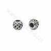 925 Thai Sterling Silver Lantern Spacer Beads Size 9x10mm Hole 4mm 10pcs/Pack