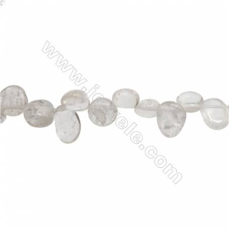Natural Rock Crystal Beads Strand  7~12 x 8~13mm  hole 1mm  15~16" x 1strand