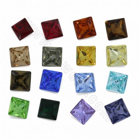 ﻿K9玻璃戒面 切角正方形 尺寸12x12毫米 70個/包 多種顏色