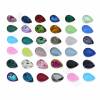 K9 Glass Pointed Back Rhinestone Cabochons, Faceted Teardrop, Size 10x14mm, 70pcs/pack, a wide of color available