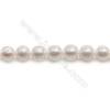 Natural Fresh Water Pearl Beads Strand  Oval  Size 10~11mm  Hole 0.8mm  15~16" x 1strand