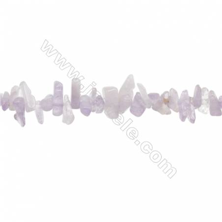 紫鋰輝串珠 尺寸 3~6毫米 x10~20毫米 孔徑 約 1毫米 x1條 15~16"