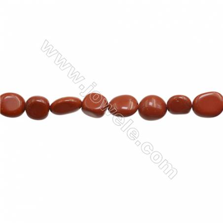 Red Jasper Beads Strand  Irregular  8~9mm x 9~12mm， hole 1mm 15~16" x 1strand