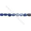 Blue Aventurine Beads Strand, Irregular, 9~10 x 10~11mm, Hole 1mm, 15~16"/strand