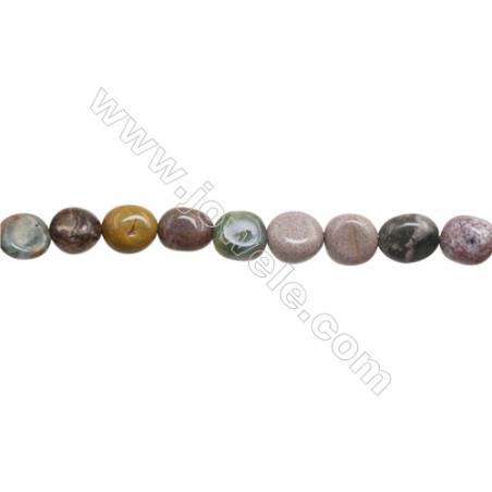 Natural Indian Agate Beads Strand  Irregular   Size 9~10mm   hole 1mm   15~16" x 1Strand