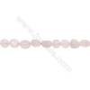 Perles Quartz rose en forme irrégulière sur fil Taille 8~10mm x8~11mm trou 1mm x1fil 15~16"