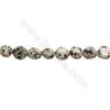 Natural Dalmatian Jasper Beads  Irregular  Size 10~11x10~13mm   hole 1mm  15~16" x 1strand