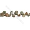 Rhyolith Perlenkette  ca. 9~10 x 10~17mm  Durchmesser des Loch ca. 1mm x 1 Strang 15~16"
