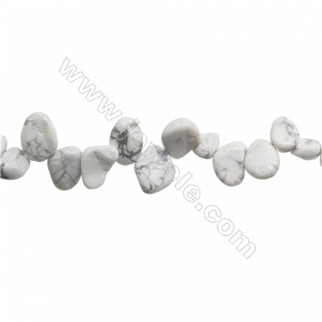 Natural Howlite Beads Strand  Irregular  Size 7~11x8~14mm  hole 1mm  15~16" x 1strand