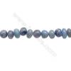 藍紋石串珠 尺寸 7~12毫米 x11~12毫米 孔徑 約 1毫米 x1條 15~16"