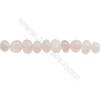 Perles Quartz rose en forme irrégulière sur fil Taille 6~9mm x7~13mm trou 1mm x1fil 15~16"