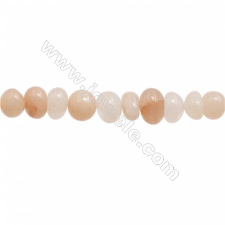 Natural Pink Aventurine Beads Strand  Irregular  Size 7~9x9~13mm  hole 1mm  15~16" x 1strand