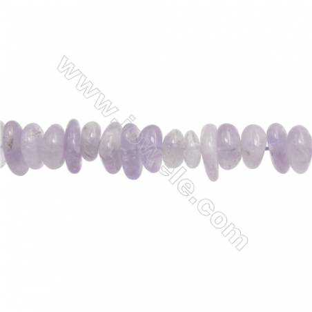 Natural Amethyst Beads Strand  Irregular  Size 3~4mm x 8~13mm  hole 1mm  15~16" x 1strand