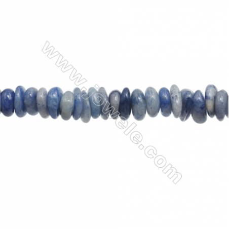 Perles Tanzanite en forme irrégulière sur fil Taille 3~4mm x10~14mm trou 1mm x1fil 15~16"