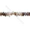 Perles Agate du Botswanna en forme irrégulière sur fil Taille 3~4mm x9~11mm trou 1mm x1fil 15~16"