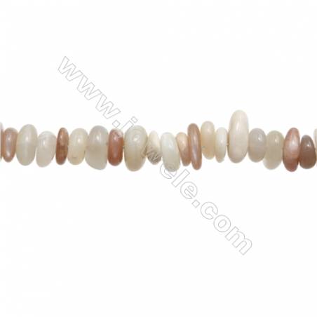 Natural Moonstone Beads Strand  Chips  Size 3~4x8~13mm  hole 0.8mm  15~16" x 1strand