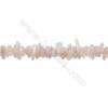 Red Morganite Chips Strand  Size 3~4x9~16mm  hole 1mm  15~16" x 1 Strand