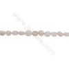 Natural Morganite Beads Strand  Irregular Oval  Size 5~6x6~9mm  hole 1mm  15~16" x 1 piece