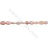 Pink Opal Beads Strand  Irregular Oval  Size 5~6x6~9mm  hole 1mm  15~16" x 1 Strand