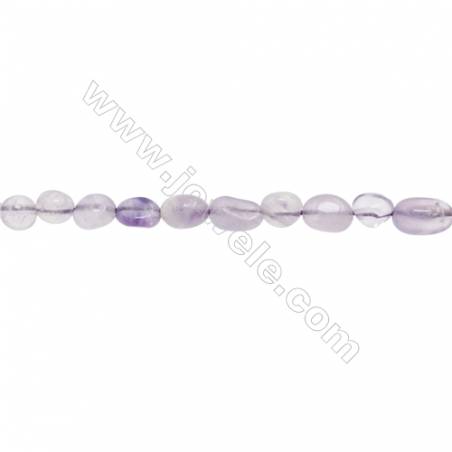 Natural Amethyst Beads Strand  Irregular  5~6mm x 6~9mm  hole 1mm  15~16" x 1strand