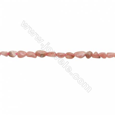 Natural Argentina Rhodochrosite Chips Beads   Size 4~5x5~8mm  hole 1mm  15~16" x 1 Strand