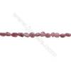 Perles Tourmaline rouge en forme irrégulière sur fil Taille 4~5mm x4~8mm trou 1mm x1fil 15~16"