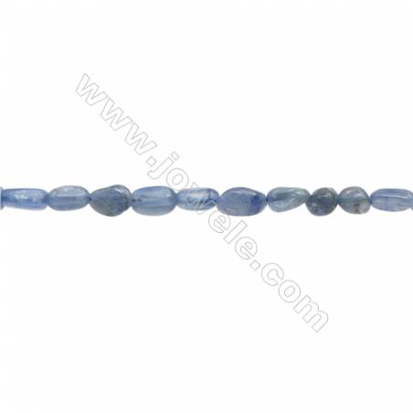 Perles Kyanite en forme irrégulière sur fil Taille 5~6mm x6~9mm trou 1mm x1fil 15~16"
