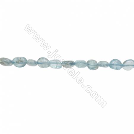 Perles Apatite en forme irrégulière sur fil Taille 5~6mm x6~8mm trou 1mm x1fil 15~16"