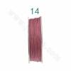 カラフルなナイロンビーズの糸、120色の数、0.9ミリメートル、20メートル/ロール