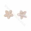 五葉花粉色珍珠母貝殼 12毫米  孔徑 0.8毫米   10個/包