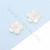 Weißes Perlmutt Muschel Blume Charme Größe10mm Loch0.8mm 20pcs/Pack