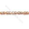 Fresh Water Pink Pearl Beads Strand  Oval  Size 11~13x12~15mm  Hole 0.8mm  15~16" x 1strand