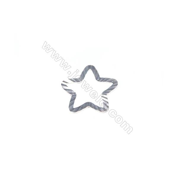 Breloque étoile en argent925  11mm x 200pcs