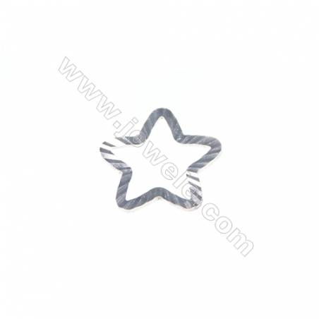 Breloque étoile en argent925  11mm x 200pcs