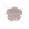 貝殻チャーム　サイズ28x28mm 穴長径0.8　x2個/パック　五の花形　ピンク色