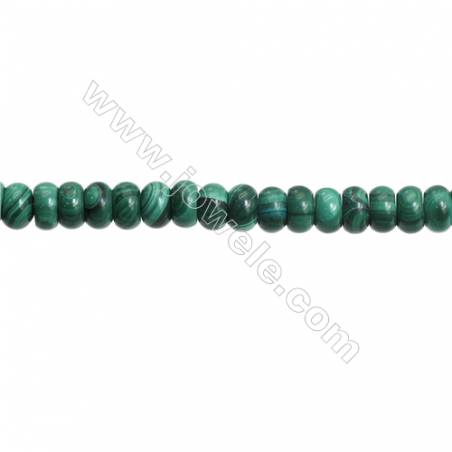 Natural Malachite Gemstone Beads Strand  Abacus  Size: 5x8mm  Hole 0.8mm  about 84 beads/strand 15~16"