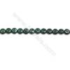 Natural Malachite Gemstone Beads Strand  Flat Round  Diameter 10mm  Hole 0.8mm  about 41 beads/strand 15~16"