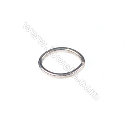 925 Sterling silver oval ring, 6x8 mm, x 100 pcs